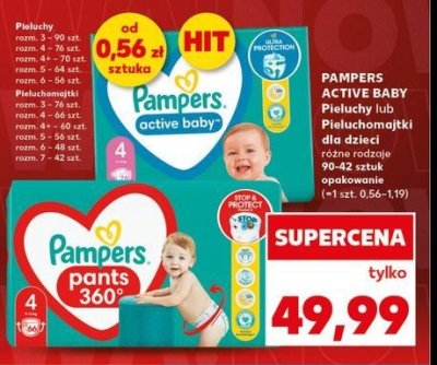 Pieluchomajtki 7 Pampers pants promocja