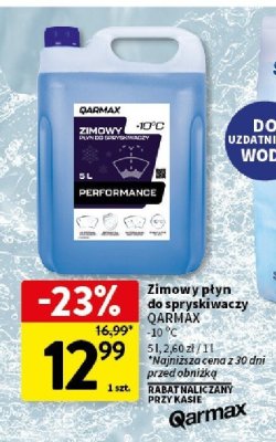 Płyn zimowy do spryskiwaczy -10°C promocja w Intermarche