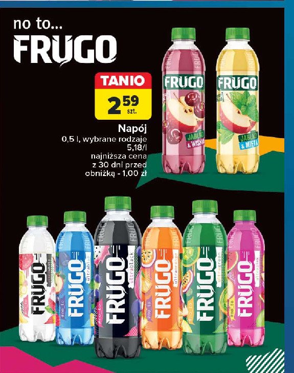 Napój różowy Frugo promocja