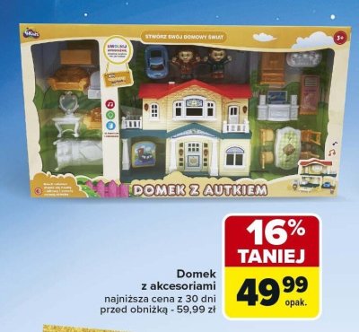 Domek z akcesoriami promocja w Carrefour