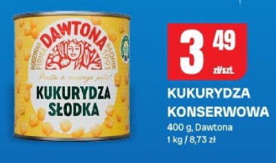 Kukurydza konserwowa słodka 400g Dawtona promocja w Chorten