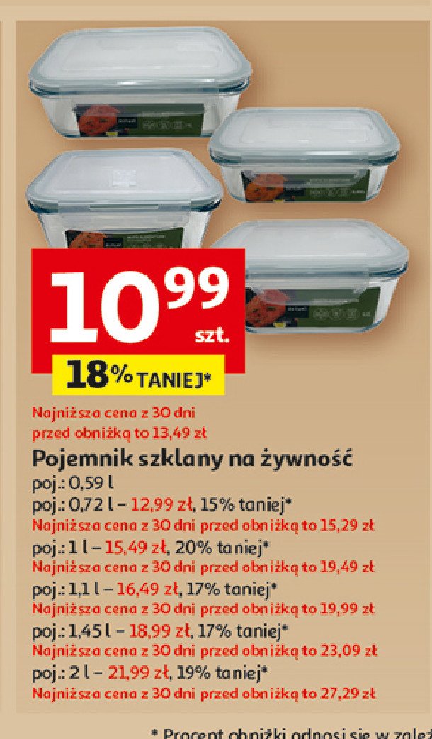 Pojemnik szklany 1.45 l Actuel promocja