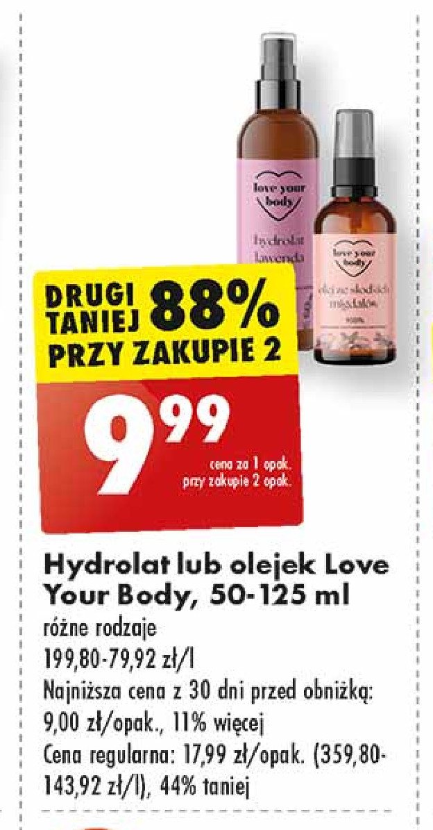 Hydrolat lawenda Love your body promocja