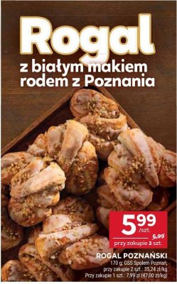 Pieczywo rogal poznański promocja w Stokrotka