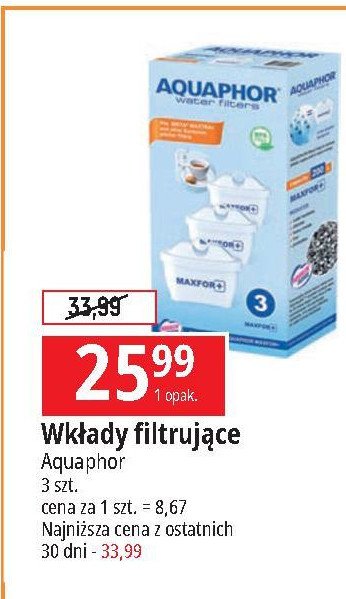 Wkład filtrujący b125 maxfor Aquaphor promocja