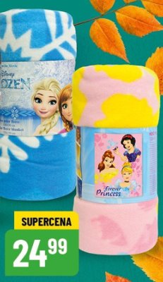 Koc polarowy Disney 120x150 cm promocja w POLOmarket