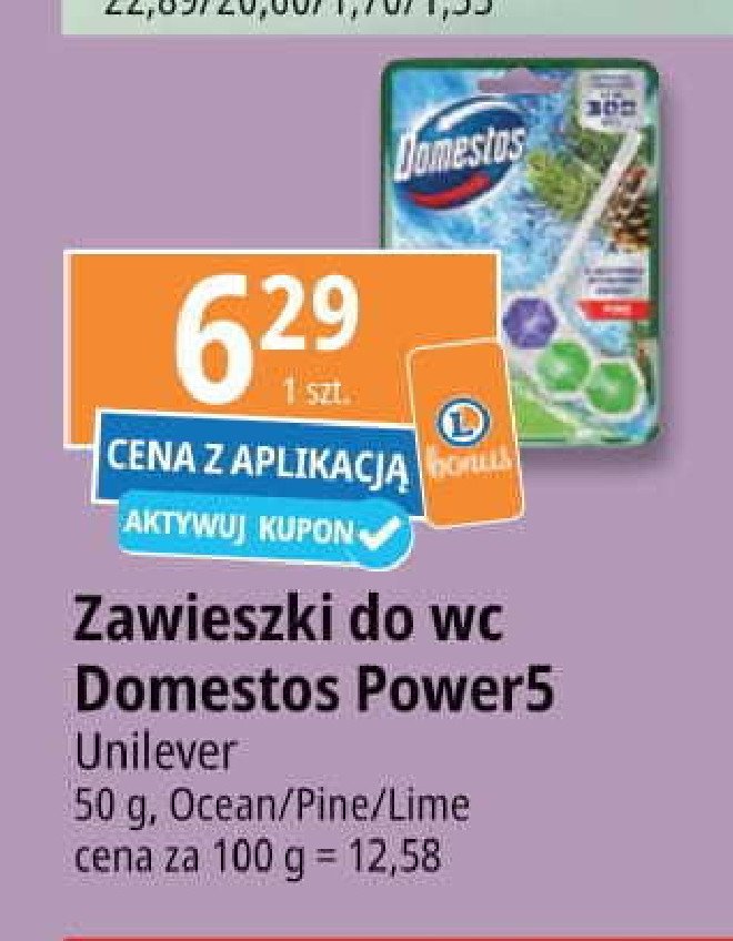 Kostka do wc ocean Domestos power5 promocja