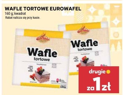 Wafle tortowe Eurowafel promocja w Stokrotka