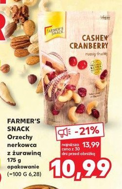 Orzechy nerkowca z 偶urawin膮 Farmer's snack promocja