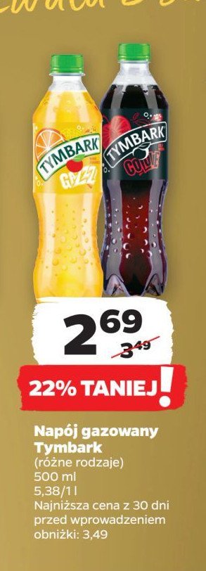 Napój cola + wiśnia Tymbark colove promocja