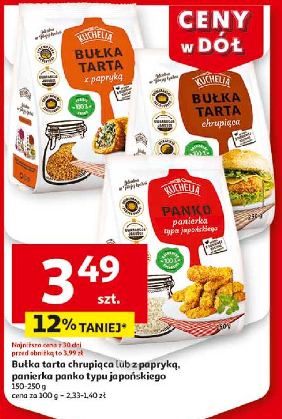 Bułka tarta z papryką Kuchelia promocja w Auchan