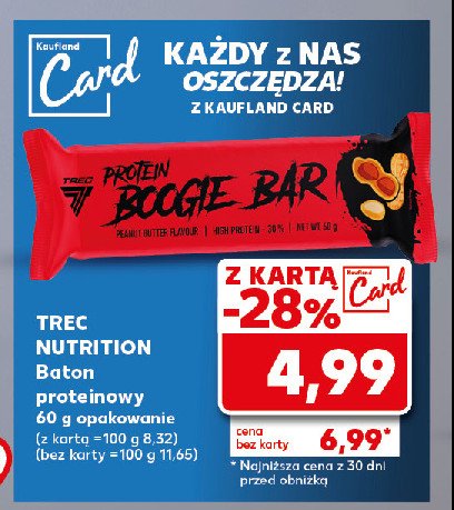 Baton boogie bar Trec nutrition promocja w Kaufland