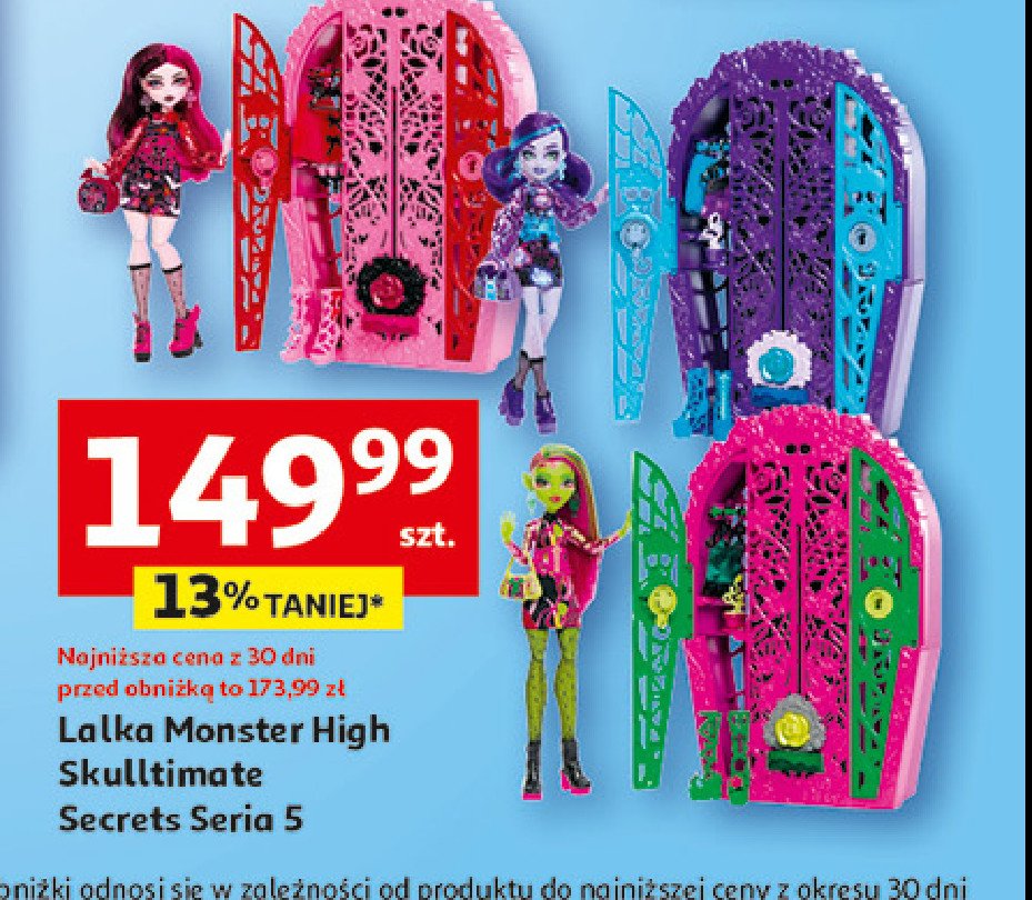 Lalka monster high skulltimate promocja w Auchan