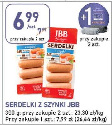 Serdelki z szynki JBB promocja w Stokrotka
