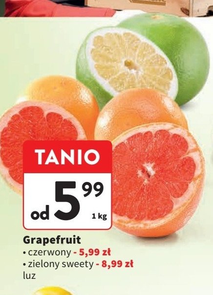 Grejpfruty zielone sweetle promocja w Intermarche