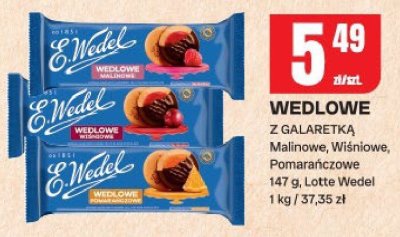 Wafle Wedlowe z galaretką Pomarańczowe E.Wedel promocja w Chorten