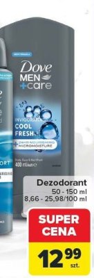 Żel pod prysznic Men Care, różne rodzaje Dove promocja w Carrefour