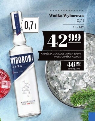 Wódka Wyborowa 0,7l promocja w POLOmarket