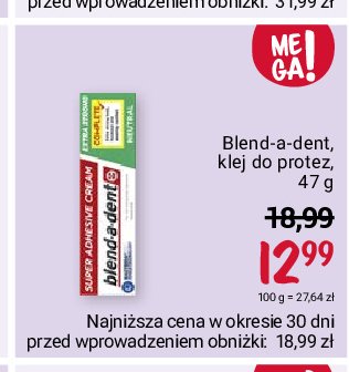 Klej do protez extra stark Blend-a-med promocja