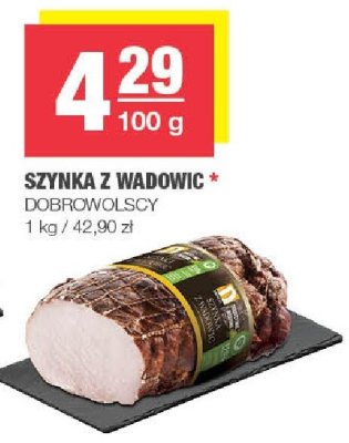 Szynka z wadowic Dobrowolscy promocja w SPAR