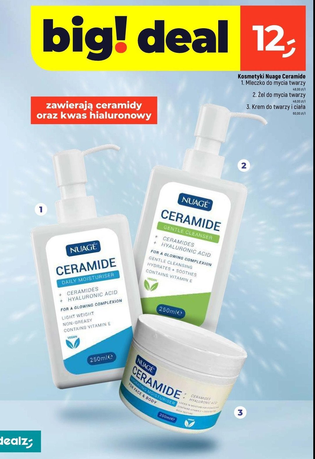 Krem do twarzy i ciała ceramide Nuage promocja