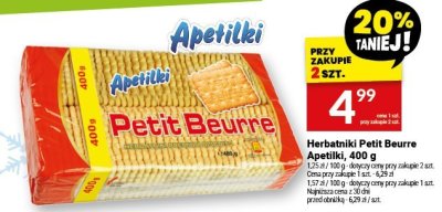 Herbatniki Petit Beurre Apetitki, 400 g promocja w Twój Market