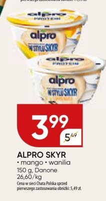Alpro Skyr Danone promocja w Chata Polska