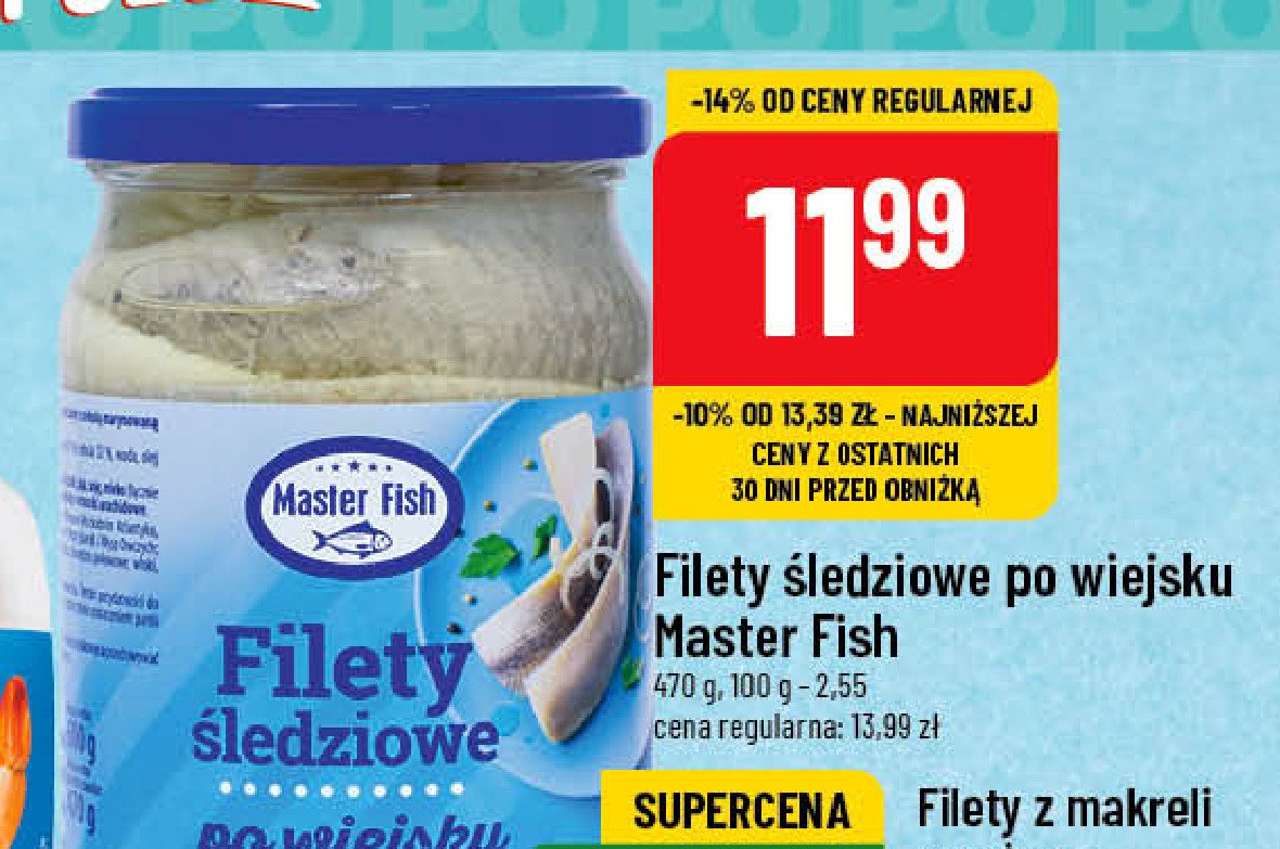 Filety śledziowe po wiejsku Master fish promocja