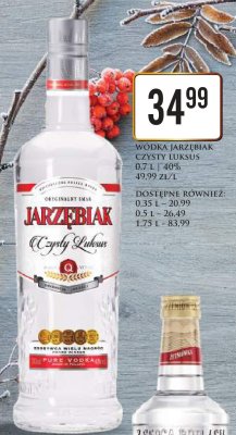 Wódka Jarzębiak Czysty Luksus 0,7 L | 40% promocja w Dino