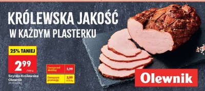 Szynka Królewska Olewnik promocja w Biedronka