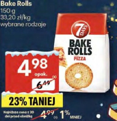 Bake Rolls Pizza promocja w Delikatesy Centrum