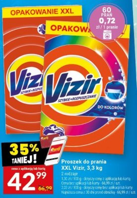 Proszek do prania XXL Vizir promocja w Twój Market