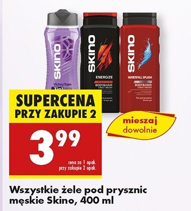 Żel pod prysznic 2w1 energy Skino promocja