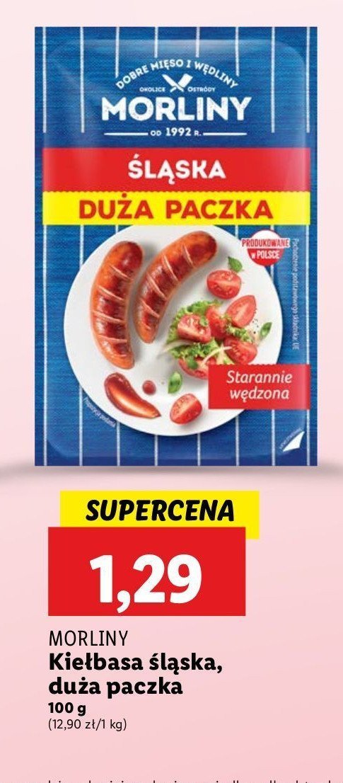 Kiełbasa śląska Morliny promocja w Lidl