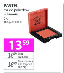 Róż do policzków w kremie 41 Pastel promocja