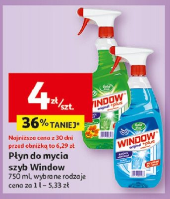 P艂yn do szyb zielony Gold drop window original plus promocja