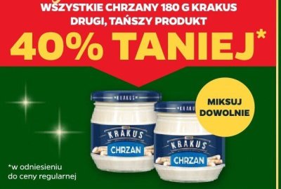 Wszystkie chrzany 180 g Krakus DRUGI -40% promocja w Netto
