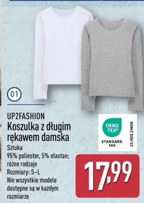 Koszulka UP2FASHION Koszulka z długim rękawem damska promocja w Aldi