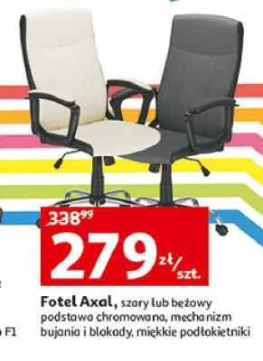 Fotel biurowy axal szary promocja