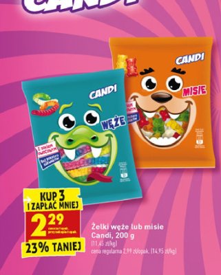 Żelki misie Candi (biedronka) promocja