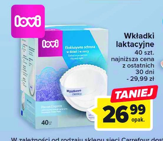 Wk艂adki laktacyjne discreet elegance Lovi promocja