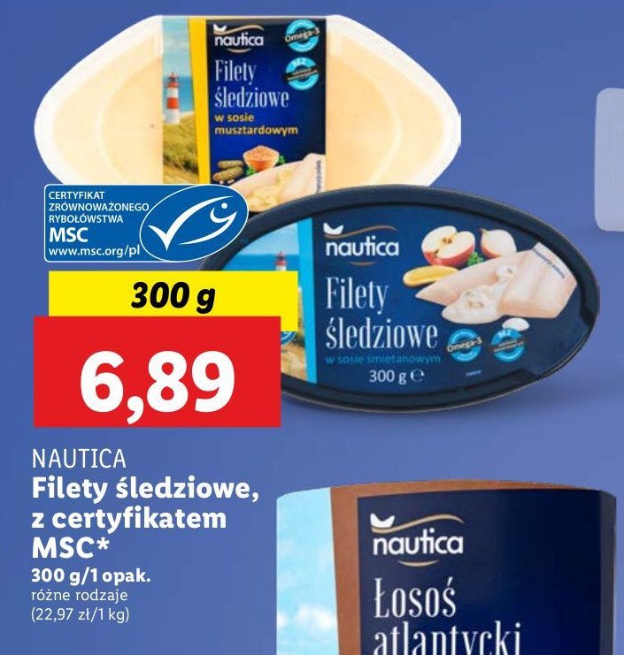 Filety śledziowe w sosie śmietanowym Nautica schwartz promocja