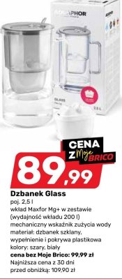 Dzbanek Glass promocja w Bricomarche