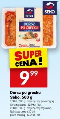 Dorsz po grecku Seko, 500 g promocja w Twój Market
