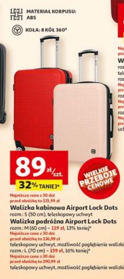 Walizka kabinowa lock dots l Airport promocja