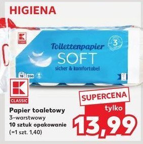 Papier toaletowy soft K-classic promocja