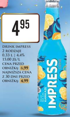 Drink Impress, różne rodzaje promocja w Dino