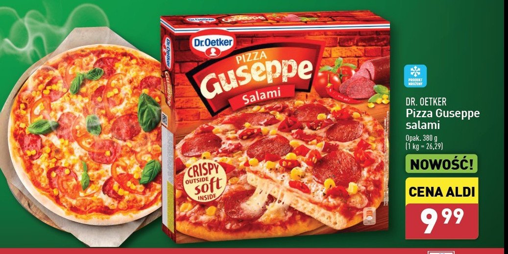 Pizza z salami Dr. oetker guseppe promocja w Aldi