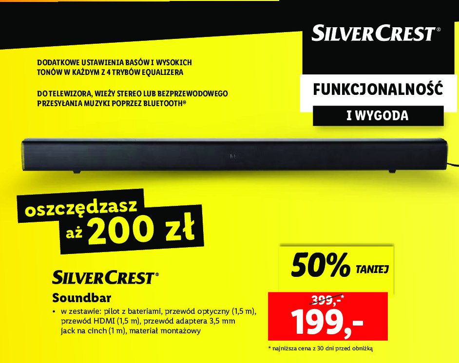 Soundbar cena | sklep - ofert Blix.pl - 2.1 - - Brak - promocje Silvercrest stereo opinie