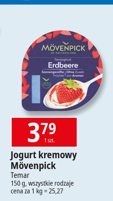 Jogurt truskawka Movenpick promocja